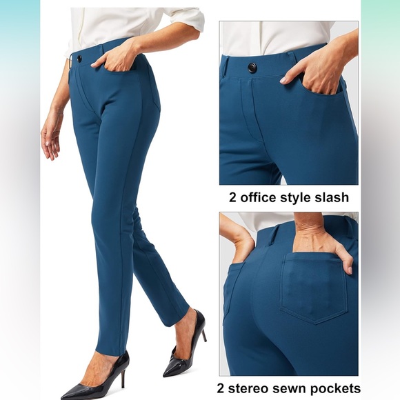 NWT. Rammus Yoga Dress Pants with Pockets Stretch - Picture 3 of 4